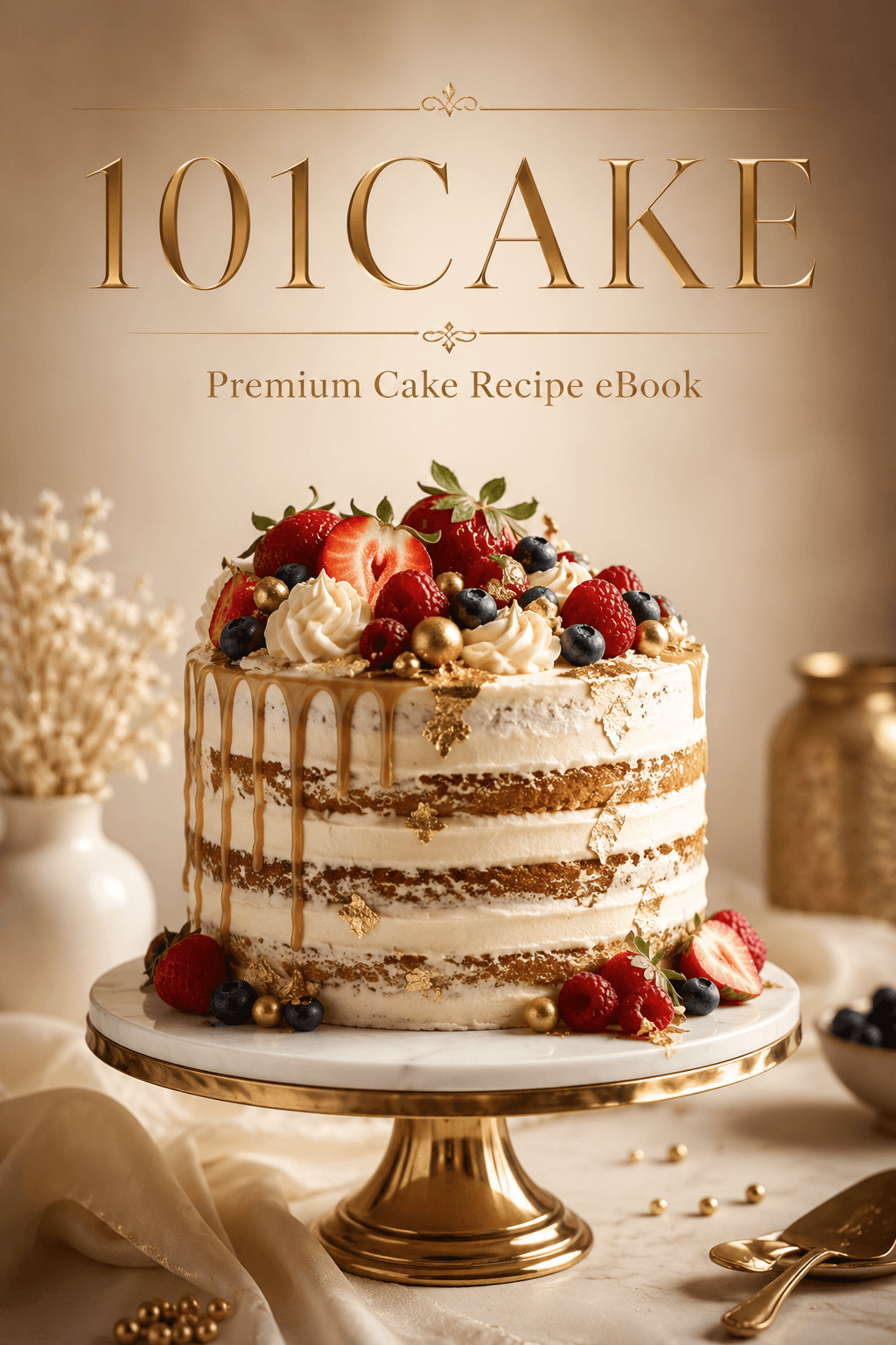 101CAKE Premium Cake Recipe eBook cover