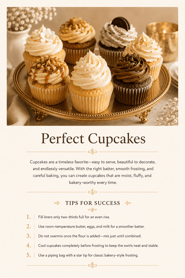 Cupcake section page from 101CAKE